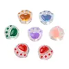 Acessório de Cabelo Pulseira de Contas de Vidro Coloridas Patinha de Gato 3D Fofo Macio Tendência Materiais para Joias DIY