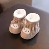 Sapatos para Bebê Recém-Nascido Primavera e Outono Sapatos de Algodão Masculino 0-3 Meses 6-8 Sapatos Macios para Crianças Pequenas Vermelho