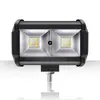 Venta Directa de Fábrica luz de trabajo led para coche de dos colores doble fila 54W Tres Ojos modificación iluminación frontal para vehículo todoterreno