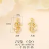 Acessórios de joias semiacabados para atacado material metal cravejado zircônia pingente de dólar colar pulseira brincos pingente DIY