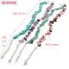 Pulsera de grava irregular de cristal natural de ágata transfronteriza pulsera de piedra semipreciosa joyería de piedra de color ins europeo y americano