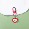 Llavero de cuentas de durazno, accesorio de fruta DIY, colgante de cuenta de aguacate, charm de hebilla de anillo para bolsa al por mayor