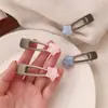 Pinza Metálica de Pato Dulce y Fresca, Pinza de Estrellas Estilo Bosque para Flequillo Femenino, Pinza para el Cabello de la Frente, Pinza Lateral para el Cabello, Pasador, Accesorio para el Cabello