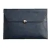 Bolsa de Documentos de Cuero A4 Transfronteriza Oficina de Negocios Bolsa para Archivo de Información de Contratos Maletín Impermeable Engrosado Fabricante Personalizado