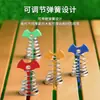 Accesorios para toldo de tienda de campaña de camping de aleación de aluminio para uñas de espina de pescado de primavera al aire libre, camino de tablas, contrachapado de camping, hebilla de resorte para sombrilla