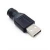 Adaptador Macho USB a Hembra DC Cabezal Redondo Convertidor de Potencia Hembra DC5.5*2.1mm a Macho USB