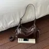2026 Bolso Grande de Moda Estilo Coreano Retro con Acabado de Alta Gama, Versátil para el Uso Diario, de Hombro Único y Cruzado
