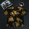Camiseta de Algodón Puro Tie-Dye para Hombre, Lavada y Desgastada, Estampada de Manga Corta, Corte Holgado, Hombro Caído, Camiseta sin Mangas Oversize