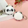 5428 # Boneco Panda de Borracha Macia Desenho Animado Chaveiro Pingente Bolsa Chave do Carro Acessório Presente Presente de Formatura