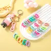 Hebilla de cadena en forma de U de acrílico de 18 x 24 mm para bricolaje, cadena para teléfono móvil, llavero, cadena colgante, accesorios para bolso