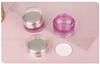 Set de cuidado de la piel de alta calidad con frasco de cuentas 50g frasco de vidrio para crema 30ml frasco para esencia a presión en stock degradado rosa