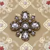 Broche Barroco Retro Broche de Cruz Exagerada Broche Moda Accesorios de Ropa Multifuncionales Stock al por Mayor