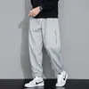 Calças de Moletom de Algodão Outono e Inverno para Homens Tamanho Grande Leggings Tamanho Grande Casuais Soltas Calças Esportivas de Perna Larga Calças de Homem Atacado