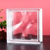 Tijolo de vidro super branco tijolo de cristal quadrado transparente parede divisória de banheiro tijolo de cristal de rede tijolo colorido parede de vidro