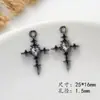 Estilo Punk Serie Oscura Colgantes de Cruz de Aleación Materiales para Collares DIY Cadenas para Suéter Joyería Hecha a Mano Accesorios
