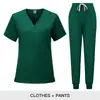 Conjunto de Uniforme de Trabajo Casual para Hospital con Pantalón y Top de Manga Corta, Traje de Jogging Cómodo