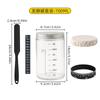 Tarro de Vidrio para Fermentación de Pan Tarro Sellado Placa de Petri Tanque de Ahorro Utensilios para Hornear Masa 24oz Tanque de Fermentación de Masa Madre