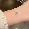Pulseira de Pérolas de Moda de Luxo Leve e Sofisticada Estilo Coreano Popular na Internet Design de Nicho Zircônia Estilo Frio Pulseira Elegante