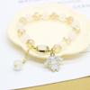 Pulsera Nueva de Moda Famosa en Internet para Estudiantes para Mujeres, Pulsera Dulce de Dibujos Animados de Cristal Transparente Hielo