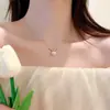 Collar Sencillo Japonés y Coreano Personalizado con Perla de Imitación Diseño Dulce Nicho para Mujer Verano Cadena Corta para Clavícula