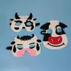 Máscaras de Tela No Tejida de Fieltro para Jardín de Infancia Transfronterizo Estilo Animal Creativo Máscaras Oculares Decorativas Navideñas y de Halloween para Niños