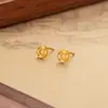 Aretes de Moneda de Cobre que Traen Fortuna para Mujer, Nuevo Estilo Chino Modelo 2026, Diseño de Accesorio DIY de Nicho, Aretes Versátiles Elegantes y Sencillos