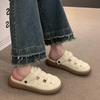 Sandálias Baotou Femininas Verão 2025 Novas Duas Formas Salto Grosso Plano Fundo Macio Fashion Versátil Casual Confortável Sapatos de Salto Único