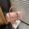 Bolsa de Bowling Nicho Coreana Feminina 2026 Nova Tendência Moda Ombro Único Transversal de Corpo Mão Bolsa Almofada