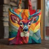 2026 Nuevo Llegada Serie Animales Estampado Digital Moderno Popular Bolso de Mano Bolso Tote de Hombro Único Acolchado