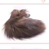 Tapón anal con cuentas y cola de zorro para mujer adulta, juguete sexual con cola de perro y conejo