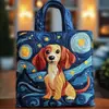 2026 Nova Série de Filhotes Transfronteiriça Estampa Digital Bolsa Tote Acolchoada de Ombro Fashion