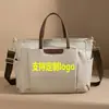 Bolsa Tote de Lona Simples, Bolsa Grande para Laptop, Pode Ser Usada na Transversal, Bolsa para Documentos de Trabalho, Bolsa Unissex