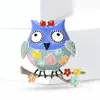 Moda Fresca de Venta Caliente Transfronteriza Abstracta Europea y Americana Búho de Óleo Broche Elegante Versátil Accesorios para Ropa Stock Listo