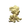 Novo Chaveiro de Ouro Puro 999 My Little Pony Pingente de Bolsa Desenho Animado Pingente de Celular Venda por Atacado para Lojas de Transmissão ao Vivo
