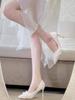 Tacones Súper Calientes y Deslumbrantes, Modernos con Vestidos y Trajes de Gala, Nuevo Estilo 2025, Punta Fina Puntiaguda Pura y Sexy, Zapatos de Dama de Honor