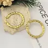 Brincos Grandes de Argola Simples e Estilosos para Mulheres, Brincos Populares Tendência de Nicho de Alto Padrão, Acessórios de Orelha Atacado de Fabricante