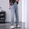 Jeans con Estampado de Estrellas 2024 Nuevos para Hombre Rectos Holgados Moda Primavera y Otoño Marca Casual Americano Pantalones de Pierna Ancha para Niños