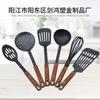 Juego de utensilios de cocina de nailon sartén antiadherente utensilios de cocina de nailon resistentes a altas temperaturas 6 piezas espátula cuchara utensilios de cocina