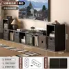 Armário preto com padrão de grade, estilo nórdico, adequado para salas de estar pequenas, armário de armazenamento de chão, quarto, e pode ser combinado com um rack de TV