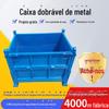 Caixa de Viragem de Metal Espessado Caixa de Carga Caixa de Transporte para Oficina Caixa de Viragem Não Padrão Dobrável Prateleira Caixa de Viragem para Serviço Pesado