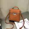 Bolso de Mujer de Piel Genuina Tacto de Alta Gama Bolso para Teléfono Bolso de Mano Nuevo para Mujer Bolso Cuadrado Caja LP Bolso Cruzado de Hombro de Piel de Vaca de Primera Capa