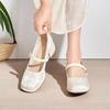 Nuevo Estilo Chino con Cheongsam, Falda de Cara de Caballo, Tacones Altos, Nuevo para Citas Diarias de Verano, Sandalias de Suela Suave que No Cansan los Pies