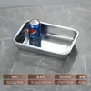 Forma Quadrada Retangular de Aço Inoxidável Extra Grande 100*65 Bandeja para Arroz Cozido no Vapor Bandeja para Churrasco Bandeja para Peixe Assado Bandeja para Uso Comercial em Banquetes