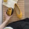 Zapatos Planos de Ballet para Mujer Chuyuji con Lazo Poco Profundo Estilo Nuevo Primavera Elegantes Sin Cordones Suela Suave