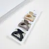 Pinza para el pelo negra mediana de 4,5 cm para mujer, para la parte trasera de la cabeza, coleta alta, pinza de tiburón, pinza para media coleta, suministro transfronterizo