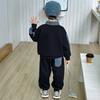 Conjunto de Sudadera para Niños Primavera y Otoño 2025 Ropa Nueva para Niños Atuendo Elegante de Moda Genial para Niños Pequeños y Niños Pequeños