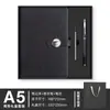 Set de Cuaderno A5 con Hebilla Metálica de Negocios y Caja de Regalo de Alta Gama para Manualidades, Regalo Souvenir para Reunión Anual Corporativa, Logo Impreso