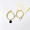 Lindo brazalete magnético para pareja de fantasmas enamorados ins Novias japonesas y coreanas un par de succión pequeña banda de goma Accesorios de Halloween