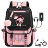 Mochila escolar Genshin Impact mochila escolar para alunos do ensino fundamental e médio