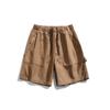 CLOR Moda Nacional Japonesa Vintage Camuflaje Bolsillo Holgado Cordón Herramienta Pantalones Cortos de Verano para Hombre S5050